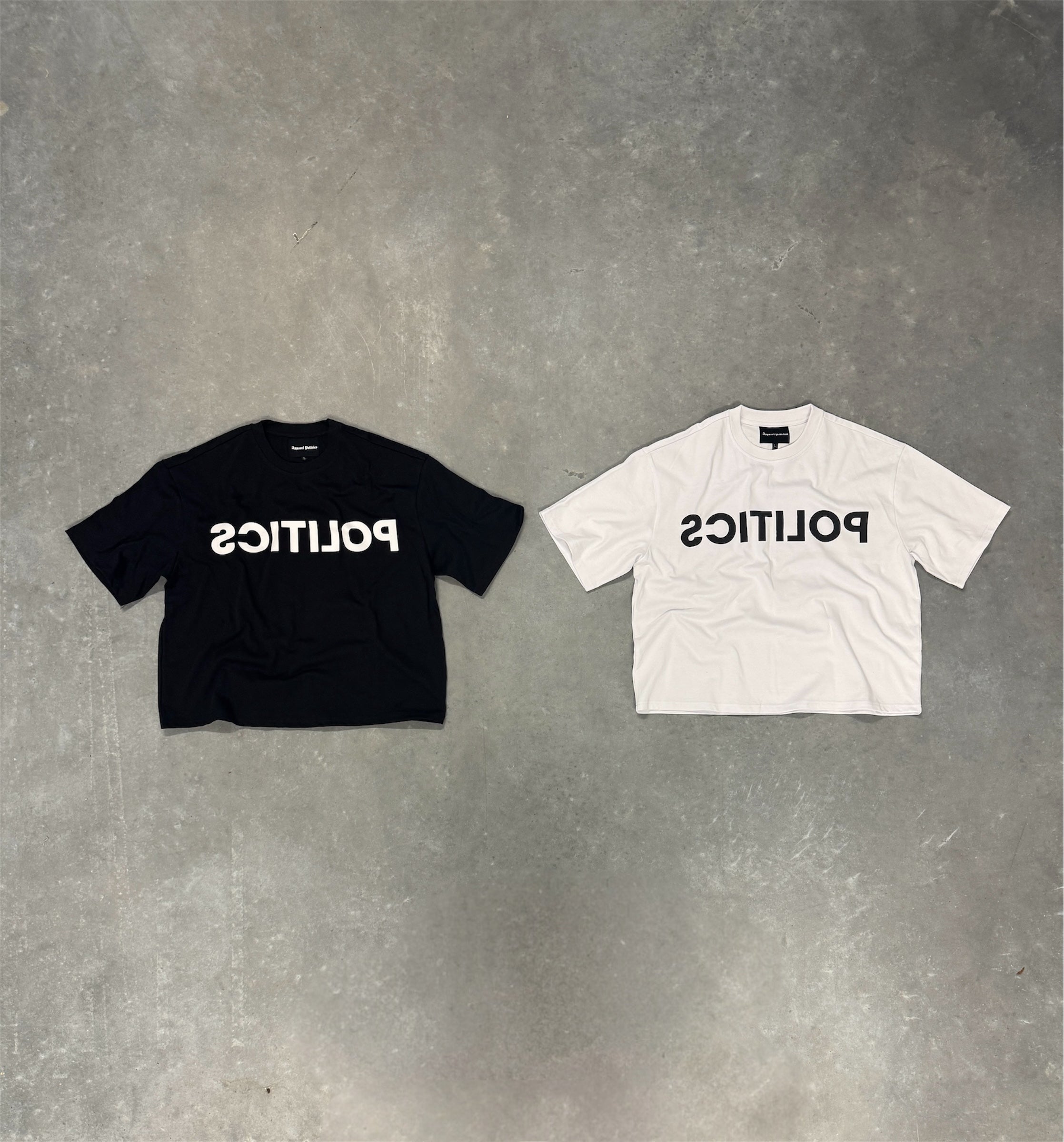 White Politics Mirror Tee